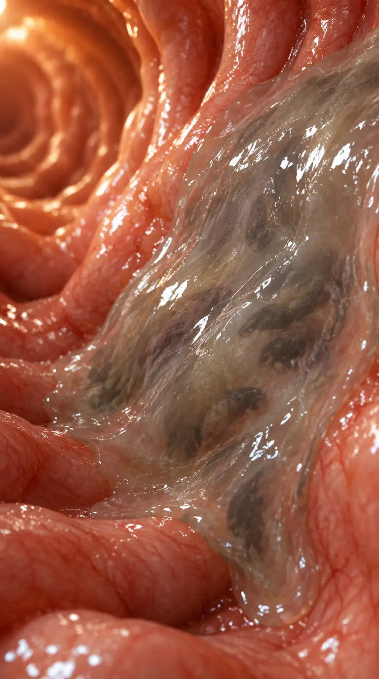 La capa de grasa sobre la pared del intestino donde se esconden