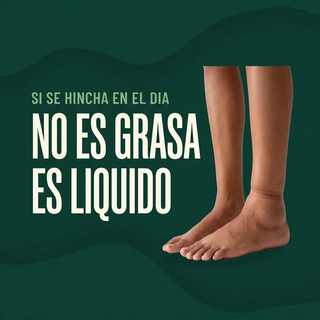 Si se hincha en el día no es grasa, es líquido retenido