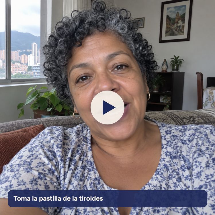 Toma la pastilla de la tiroides